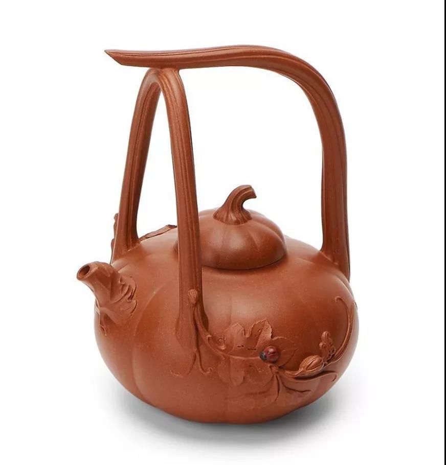 10種最美花器提梁壺，精美別致雕花紫砂壺!