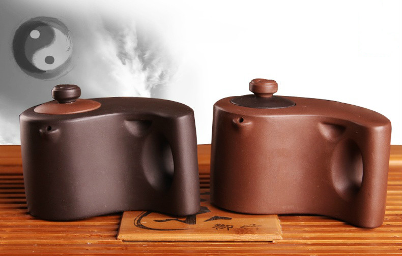 太極陰陽(yáng)紫砂壺，創(chuàng)意格紫砂壺