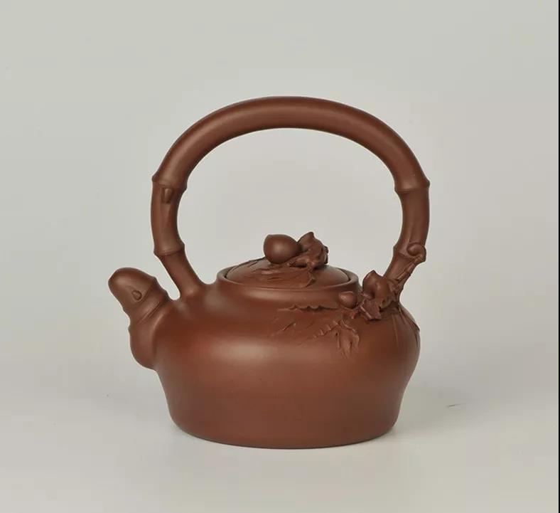 10種最美花器提梁壺，精美別致雕花紫砂壺!